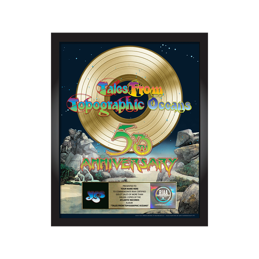 Personalized "Tales From Topographic Oceans" 50th Anniversary RIAA Record